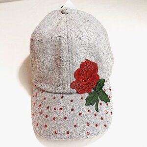 Embellished Wool-Blend Baseball Cap Trucker Hat